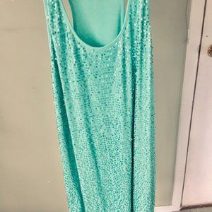 Sequin t-shirt dress